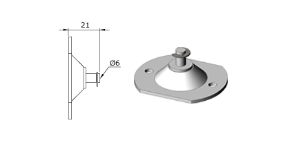 Technical drawing - Endfitting - Brackets mandrel